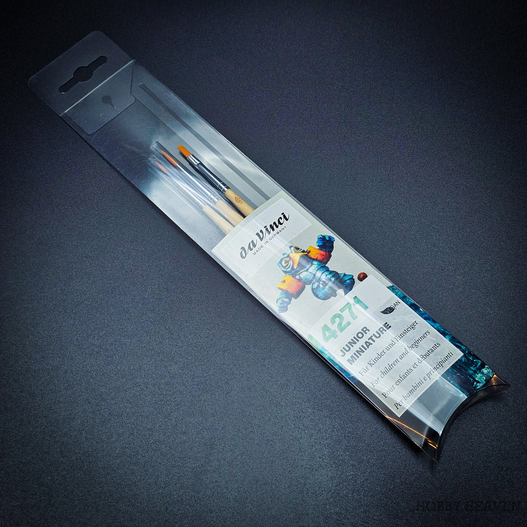 da Vinci 4271 Junior Miniatures Brush Set – Perfect for painting miniatures, including eyes, small features, and base coats.