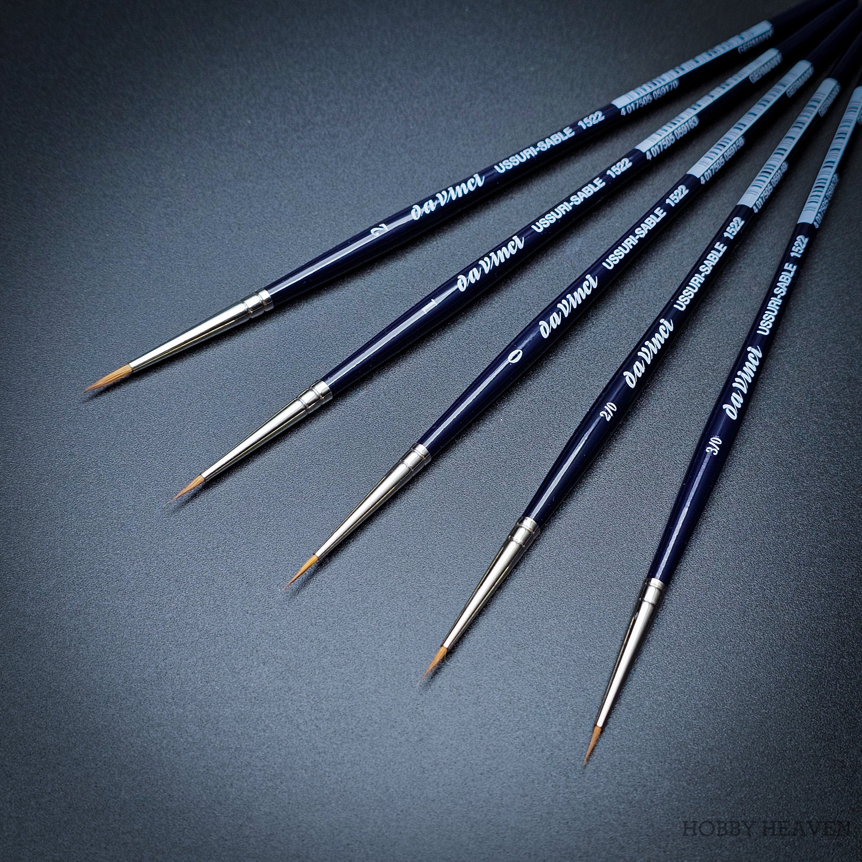 da Vinci Red Sable Watercolour Brush Set 5257 – professional-grade artist brushes for fine detail work.