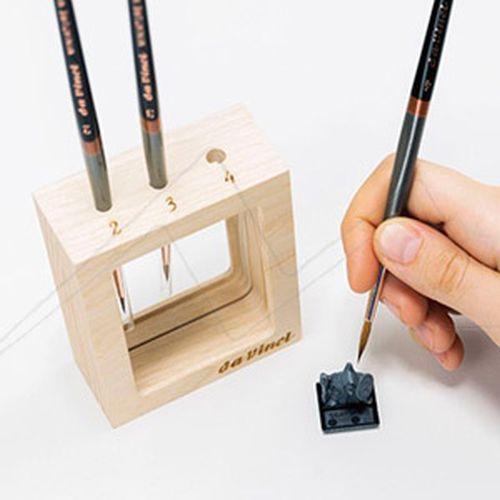 Da Vinci Series 76 Maestro Kolinsky Redsable Set Sizes 2,3,4 In Wooden Display - Hobby Heaven