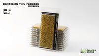 Blister pack of Gamers Grass Dandelion Tiny Flowers tufts for miniatures and dioramas
