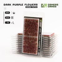 Gamers Grass Dark Purple Flowers - Wild packaging, showcasing rich, deep purple blossom imagery on various plants
