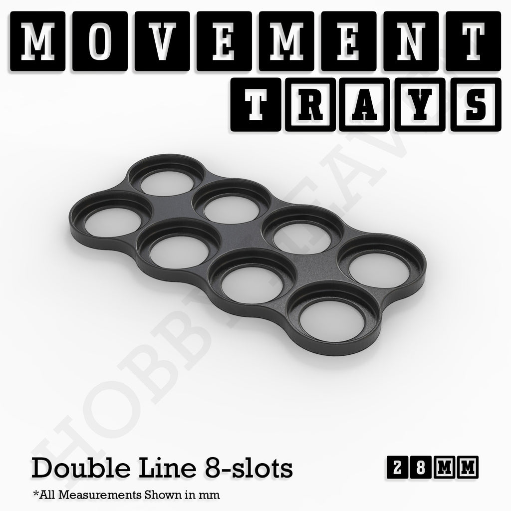 28mm Movement Trays for Tabletop Games | Wargaming | Full Range