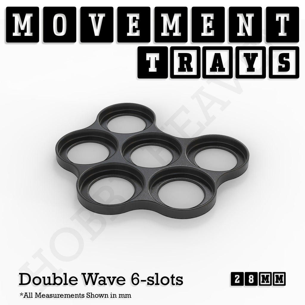 28mm Movement Trays for Tabletop Games | Wargaming | Full Range