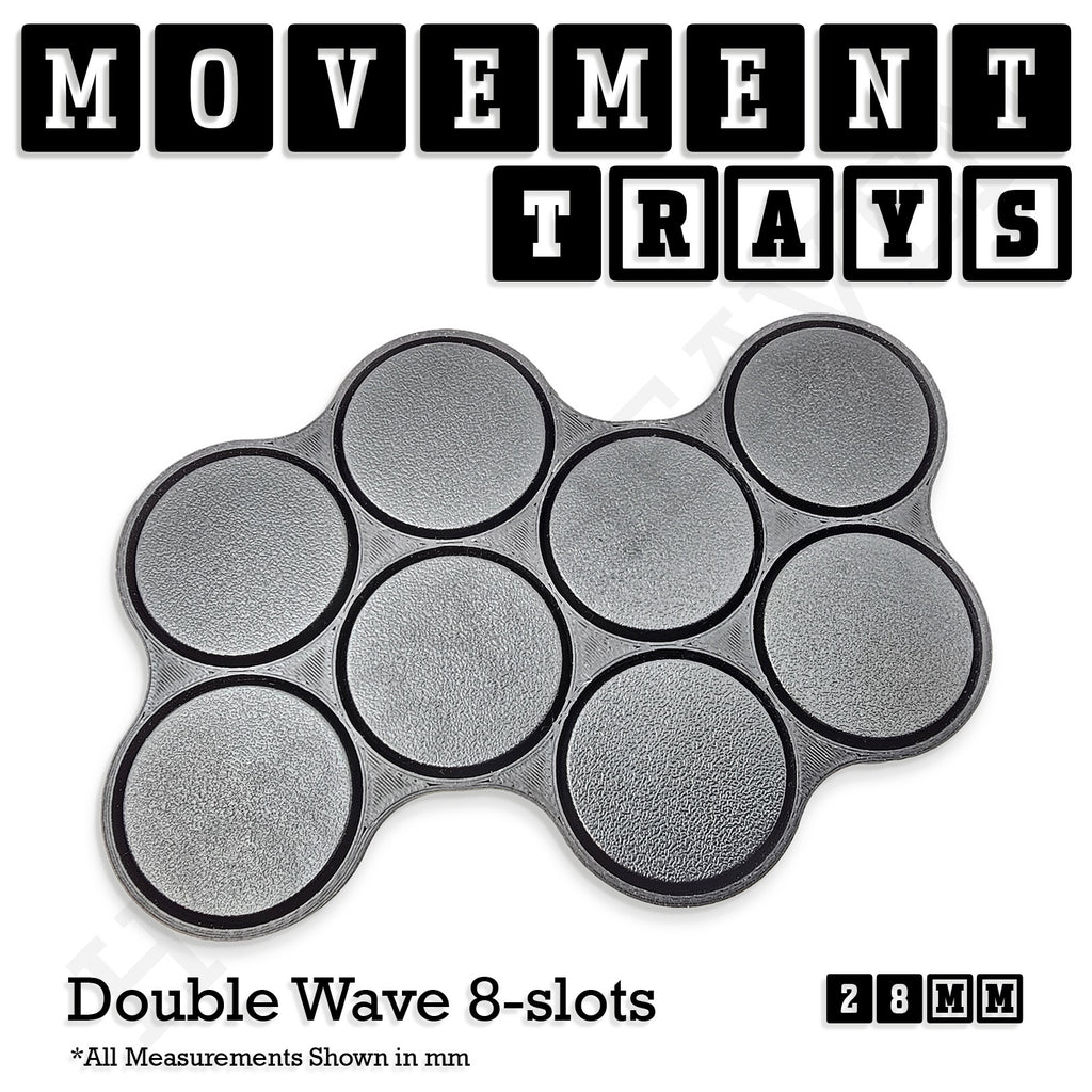 28mm Movement Trays for Tabletop Games | Wargaming | Full Range