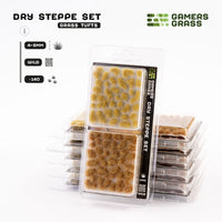 Gamers Grass Dry Steppe Set packaging, featuring arid landscape and dry vegetation imagery
