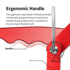 DSPIAE Ergonomic Handle panel: wavy handle, damping set at the pivot bolt with a hex key