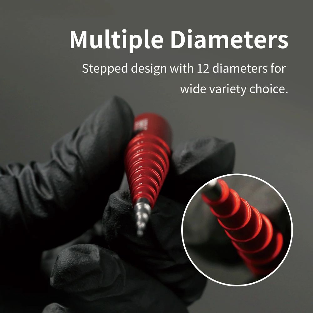 DSPIAE Multiple Diameters panel: the roller's 12 stepped diameters