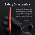 DSPIAE Safety Disassembly panel: the fine end of the roller comes off for work on the larger steps