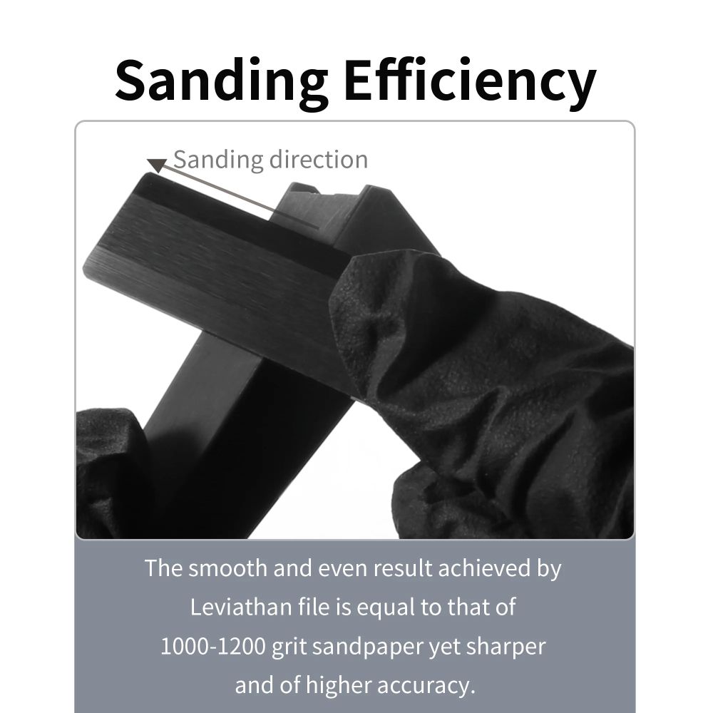 DSPIAE Sanding Efficiency panel: a finish DSPIAE compares to 1000-1200 grit sandpaper