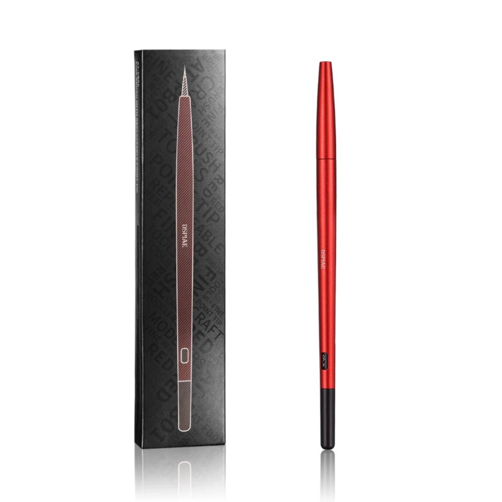 DSPIAE AT-FB01 black box and the red fine tip brush, on white