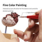 DSPIAE Fine Color Painting panel: hollowed rear section and a nylon tip painting a dragon egg