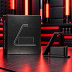 DSPIAE AT-FBBK black brush stand beside its box, printed Ideal for DSPIAE AT-FB fine brush series