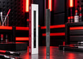 DSPIAE AT-FX02 #600/#1200 DLC stainless steel file and its red and white box on a workbench lit in red
