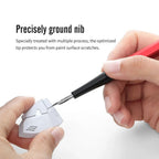 DSPIAE Precisely Ground Nib panel: the stainless steel nib running wash into a panel line