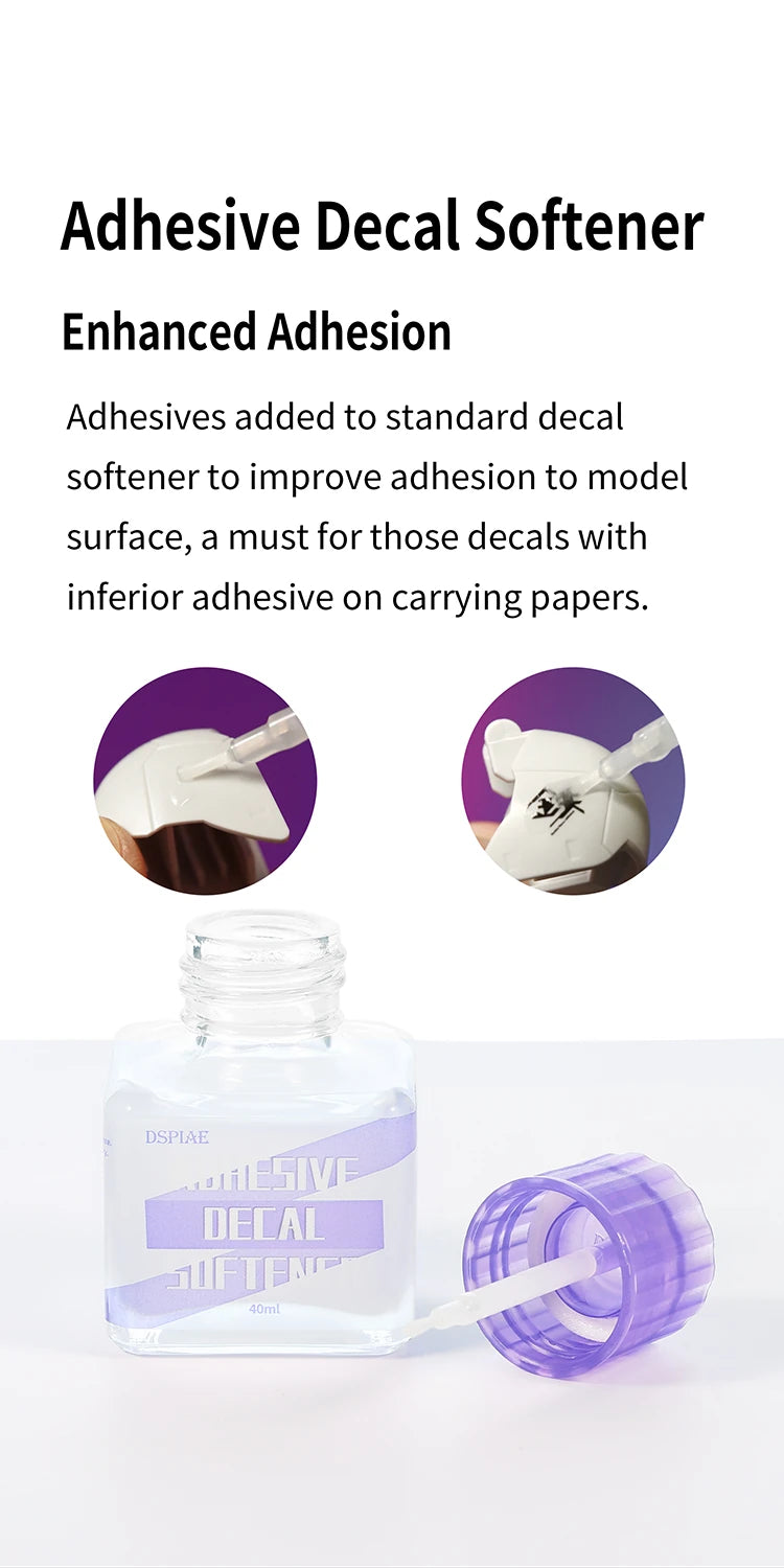 DSPIAE panel: Adhesive Decal Softener, adhesive added to standard softener for decals with weak glue
