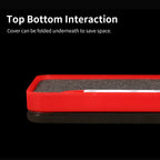 DSPIAE Top Bottom Interaction panel: the lid folded underneath the tray to save space
