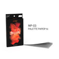 DSPIAE MP-03 Palette Paper box, 50 sheets, beside a fanned stack of palette paper