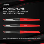 DSPIAE Phoenix Plume title panel: panel line marker, fine detailing brush and broad painting brush