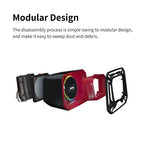 DSPIAE Modular Design panel: the dust collector taken apart into filter, body and front grille for cleaning
