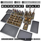 Rectangle Movement Trays | Cavalry & Monsters | 50×25-100×60mm | OBS System