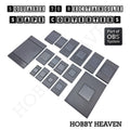 Square to Rectangle Bases Size Converters 3d Print Full Range