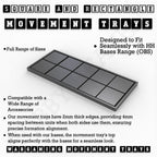 Rectangle Movement Trays | Cavalry & Monsters | 50×25-100×60mm | OBS System