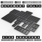 Square and Rectangle Movement Trays Adapters for Tabletop Games