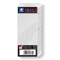 Detailed view of FIMO Professional Dolphin Grey 1lb block packaging