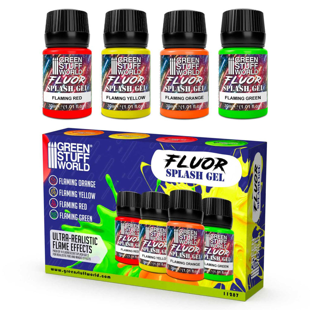Green Stuff World Flaming Splash Gel Set – 4×30ml