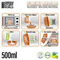 Green Stuff World Flexi Mold 500ml reusable molding material with packaging

