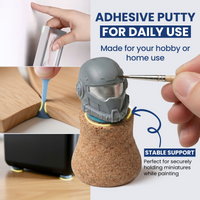 Flexi Putty blue reusable adhesive used for miniature painting support and home mounting
