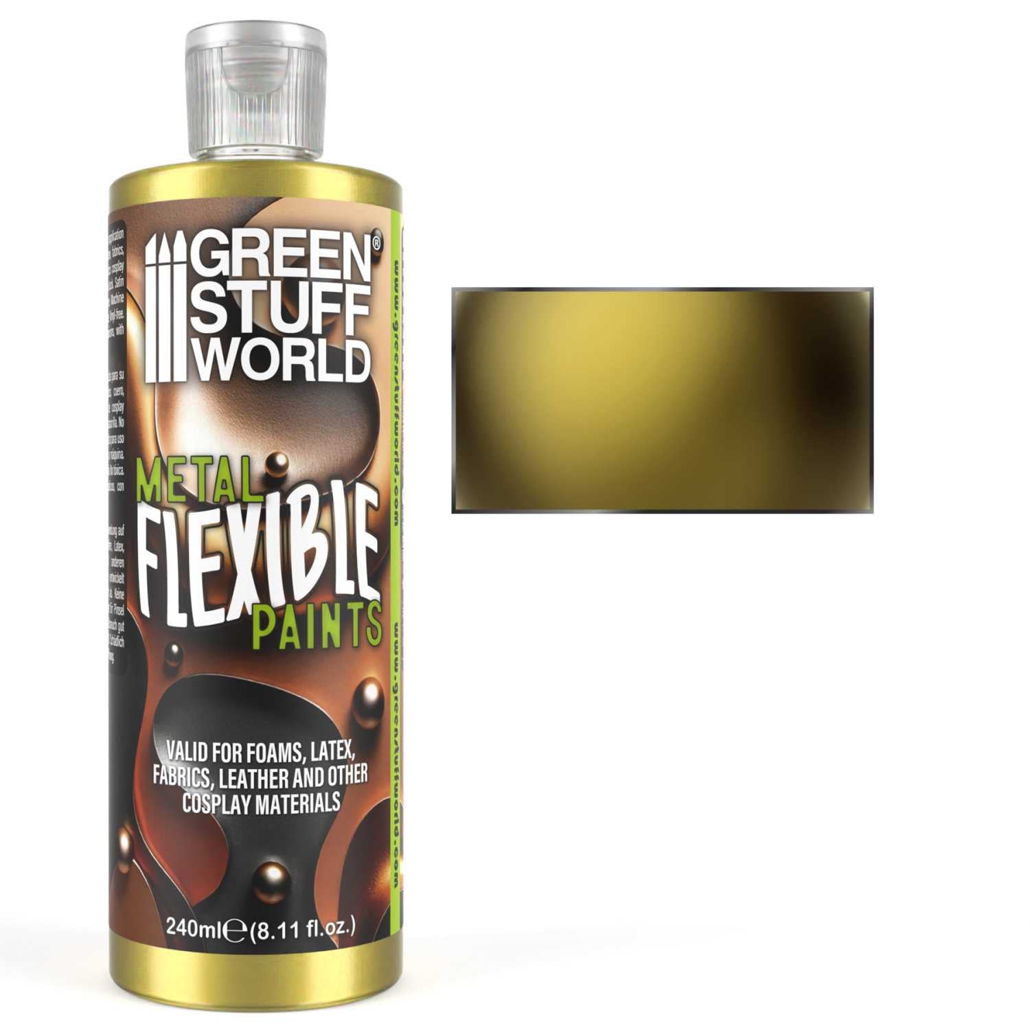 Green Stuff World Flexible Metallic Paint – 240ml