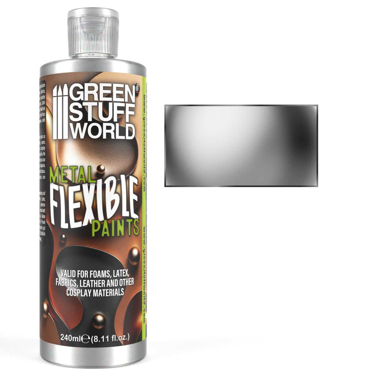 Green Stuff World Flexible Metallic Paint – 240ml