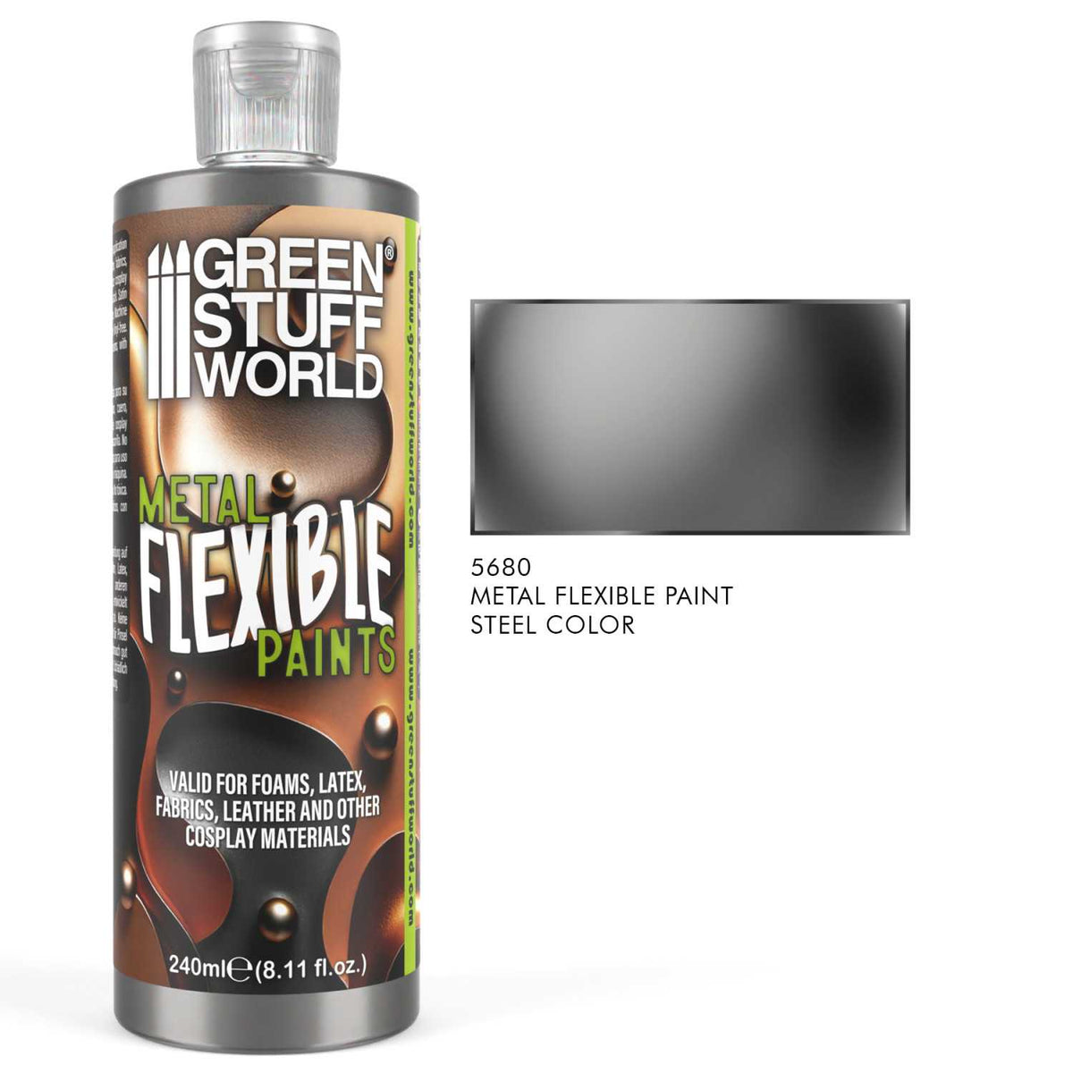 Green Stuff World Flexible Metallic Paint – 240ml