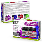 Green Stuff World Fluor Martian Texture Paint Set – 4×30ml