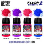 Green Stuff World Fluor Pigment Set No. 2 – 4×30ml
