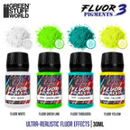 Green Stuff World Fluor Pigment Set No. 3 – 4×30ml