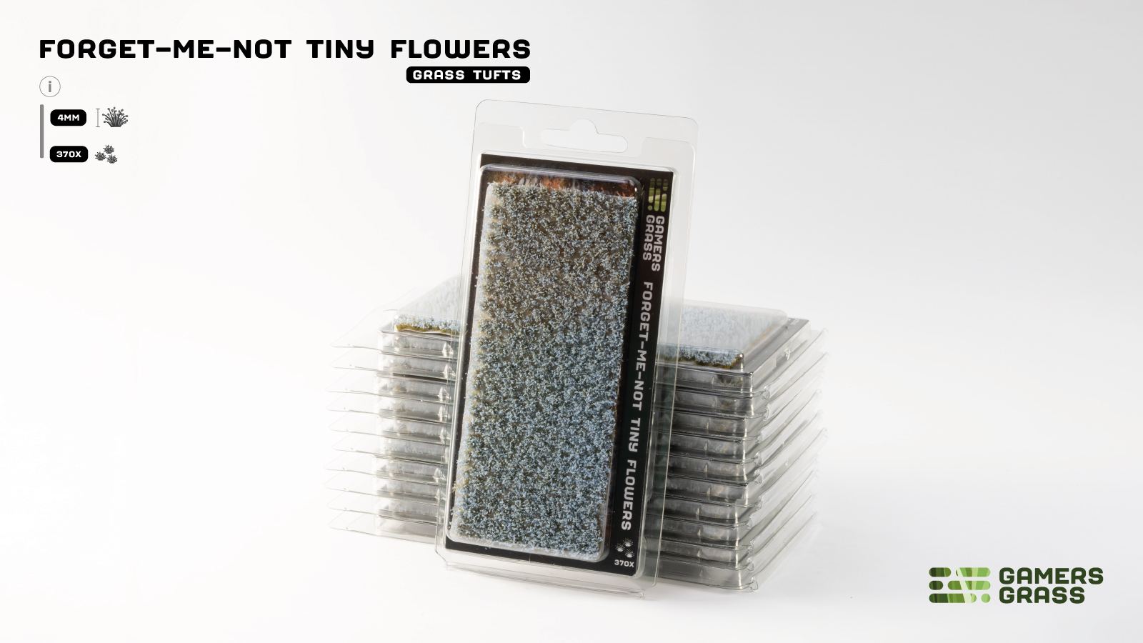 Blister pack of Gamers Grass Forget me not Tiny Flowers tufts for miniatures