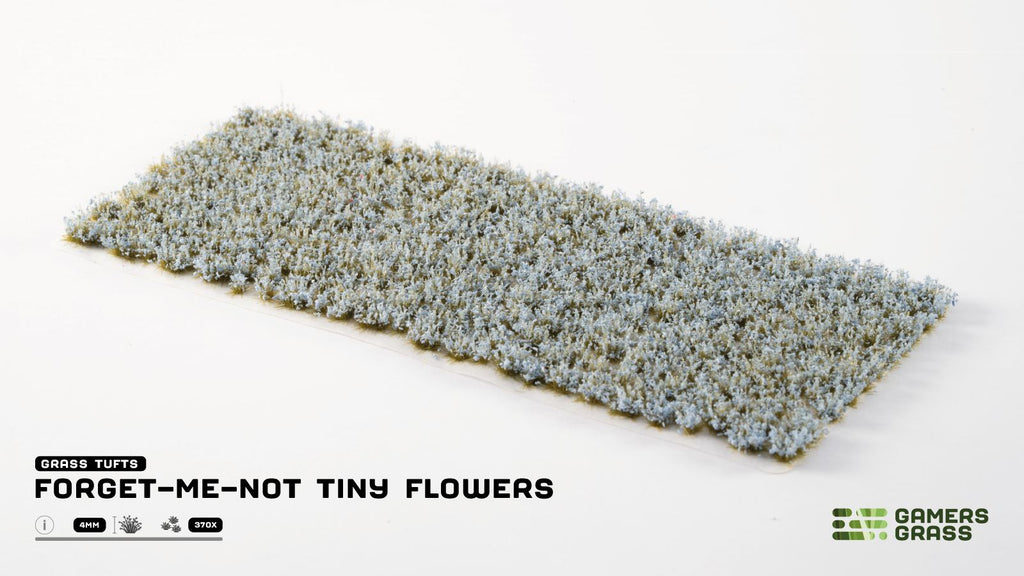 Sheet of Gamers Grass Forget me not Tiny Flowers tufts for scale models and wargaming