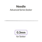 Gaahleri 0.3mm replacement needle for Advanced Series Seeker Airbrush full length side view on white background