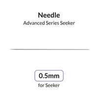 Gaahleri 0.5mm replacement needle for Seeker Airbrush full length side view on white background
