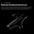 Gaahleri Aventus Black Aurora anodized aluminium airbrush body with black finish