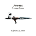 Hero image of the Gaahleri Aventus Crimson Crown dual calibre 0.2mm and 0.4mm airbrush