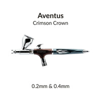 Hero image of the Gaahleri Aventus Crimson Crown dual calibre 0.2mm and 0.4mm airbrush
