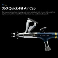 Gaahleri Aventus 360 quick-fit air cap system for faster setup and cleaning
