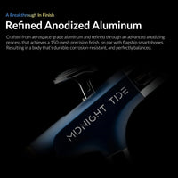Gaahleri Aventus Midnight Tide Rex anodized aluminium airbrush body in dark blue finish
