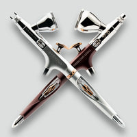Gaahleri Aventus Fireblood Akhal and Shadowfax limited edition airbrush colour variants shown crossed
