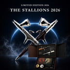 Gaahleri Aventus The Stallions 2026 limited edition airbrush set with Fireblood Akhal and Shadowfax crossed
