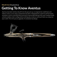 Gaahleri Aventus Titan Mist product overview with rebuilt modular airbrush body
