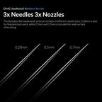 0.28mm 0.5mm and 0.7mm needles for Gaahleri Barbatos Rex airbrush
